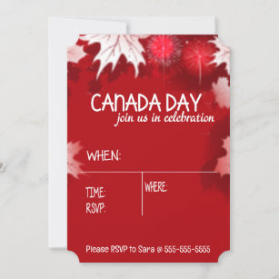 Join Us In Celebration Canada Day Invitation