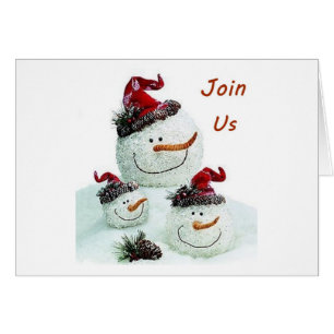 JOIN US IN HAVING A VERY MERRY CHRISTMAS SNOWMEN