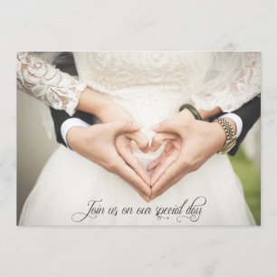 Join us on our special day, wedding invitation