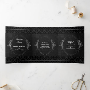 Join Us Spooky Halloween Party Tri-Fold Invitation