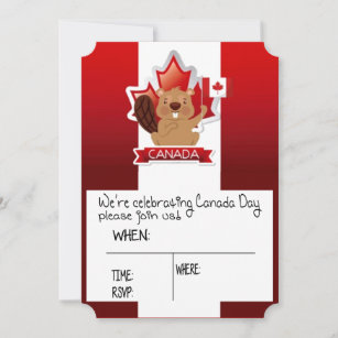 Join Us To Celebrate Canada Day Invitation