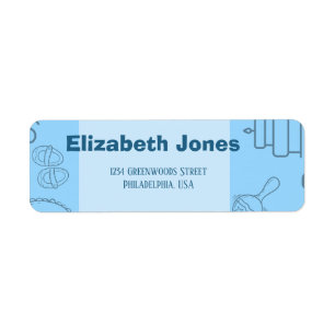 "Join Us to Celebrate Our Little Prince on the Way Return Address Label