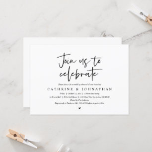 Join us to celebrate, Wedding Rehearsal Dinner Invitation