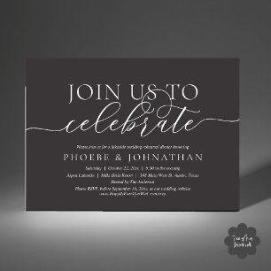 Join Us To Celebrate, Wedding Rehearsal Dinner Invitation