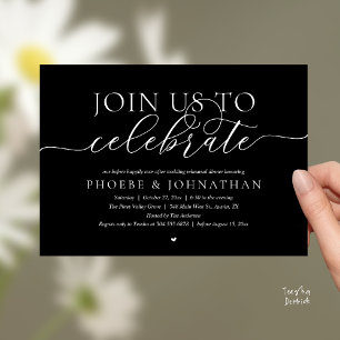 Join Us To Celebrate, Wedding Rehearsal Dinner Invitation