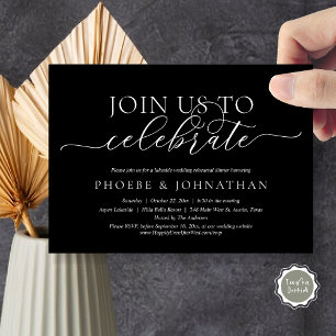 Join Us To Celebrate, Wedding Rehearsal Dinner Invitation