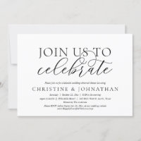 Join Us To Celebrate, Wedding Rehearsal Dinner