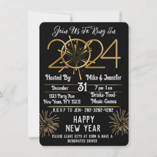 Join Us To Ring In 2024 Invitation