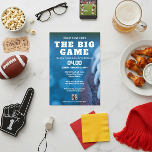 Join Us To Watch The Big Game Football Bash Invitation