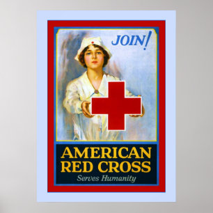 Join! ~ Vintage Nurse World War 1 Poster
