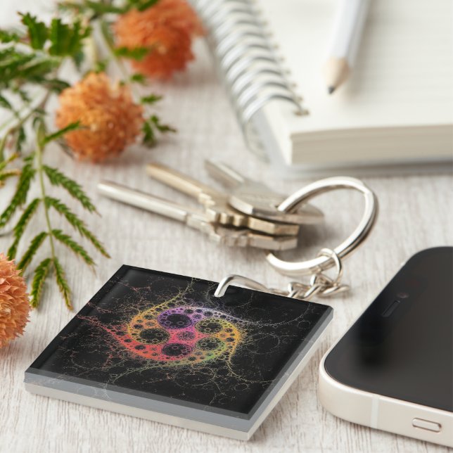Joined at the Centre Acrylic Key Ring (Front Right)