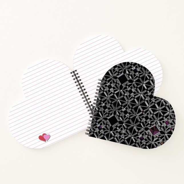 Joined at the Crossroads Heart Shaped Notebook (Inside)