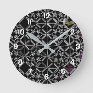 Joined at the Crossroads Round Clock