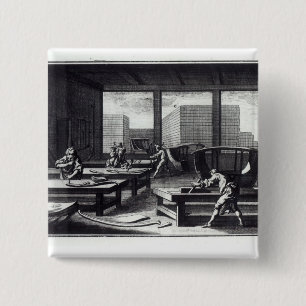 Joiner's workshop 15 cm square badge