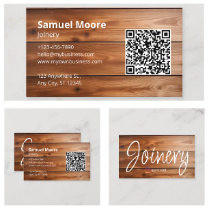 Joinery Rustic Templates Business Card