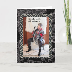 Joining a Health Club means actually going there Card