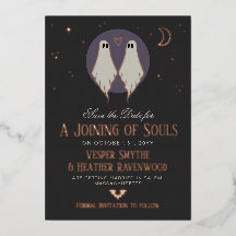Joining of Souls Ghosts Lesbian Save the Date