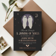 Joining of Souls Halloween Gay Save the Date