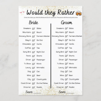Joint Bachelor/Bachelorette Party Game Invitation