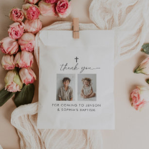 Joint Baptism 2 Photo Favour Bag