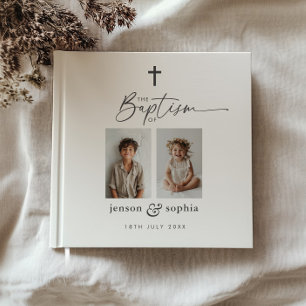Joint Baptism 2 Photo Guest Book