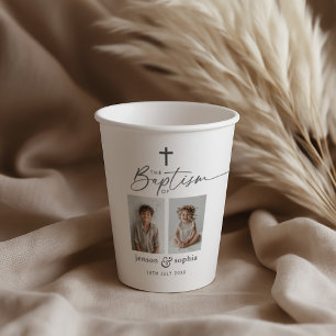 Joint Baptism 2 Photo Paper Cups