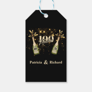 Joint Birthday Double Celebration Twice the Fun Gift Tags