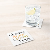 Joint Birthday Party Cheers and Beers Minimal