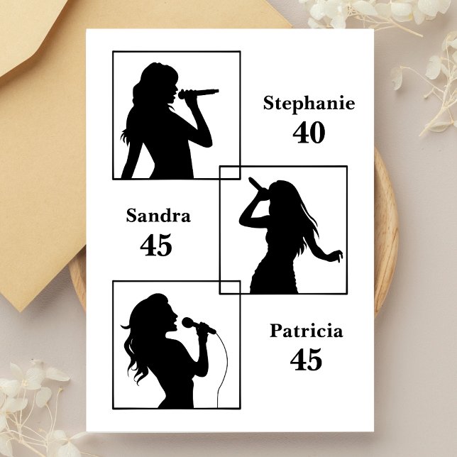 Joint Birthday Triple the Fun Minimalist White Invitation (Creator Uploaded)