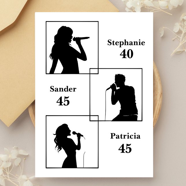 Joint Birthday Triple the Fun Minimalist White Invitation (Creator Uploaded)