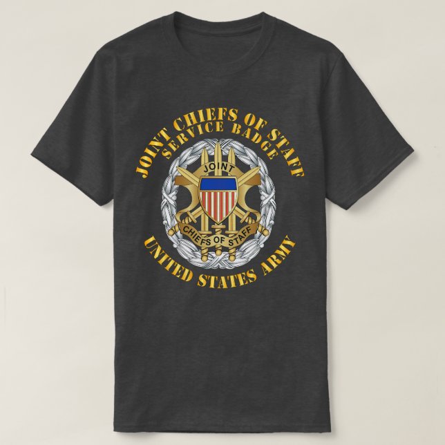 Joint Chiefs of Staff Service Badge X T-Shirt (Design Front)
