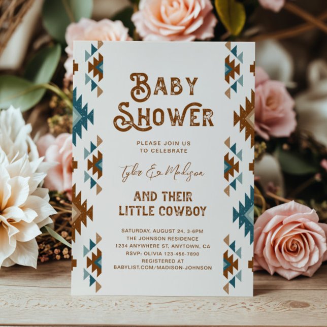 Joint Cowboy Baby Shower Invitations (Creator Uploaded)