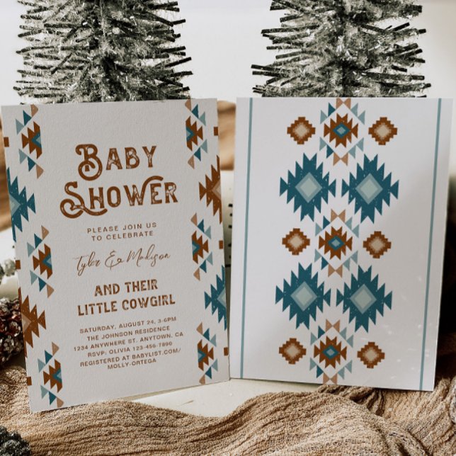 Joint Cowgirl Baby Shower Invitations (Creator Uploaded)