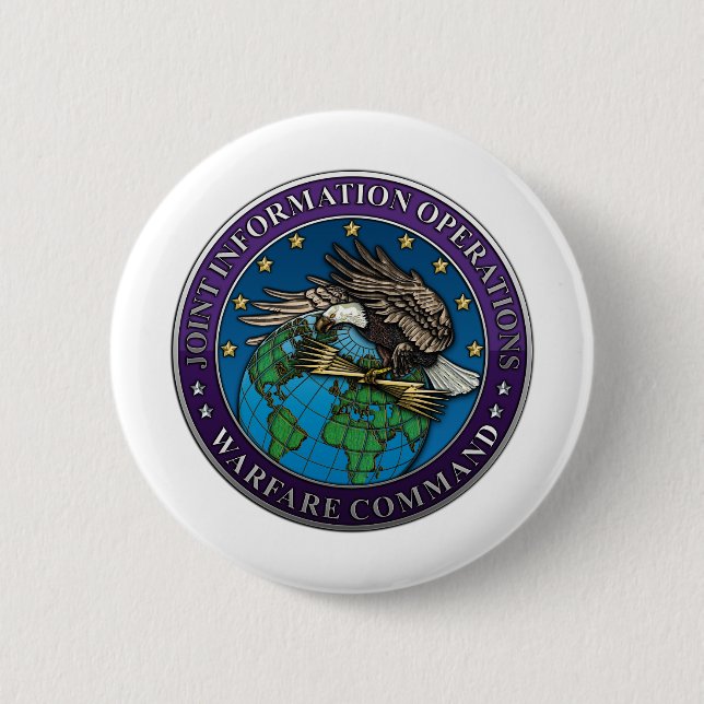 Joint Information Operations Warfare Centre 6 Cm Round Badge (Front)