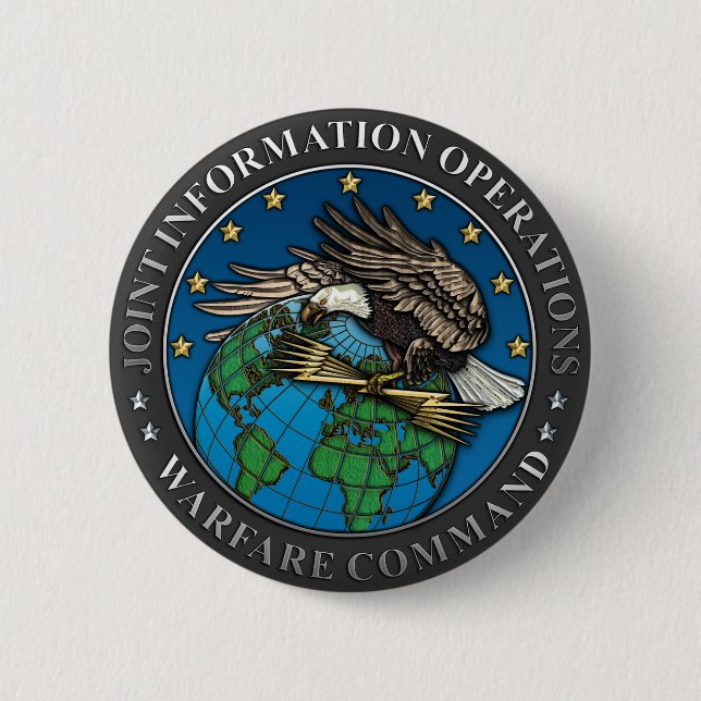 Joint Information Operations Warfare Centre 6 Cm Round Badge (Front)