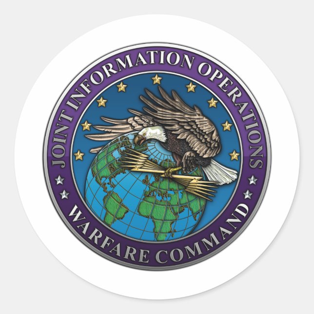 Joint Information Operations Warfare Centre Classic Round Sticker (Front)