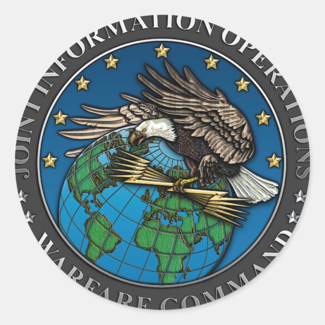 Joint Information Operations Warfare Centre Classic Round Sticker (Front)