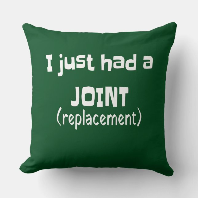 Joint Replacement Humour Funny Novelty Cushion (Front)