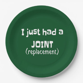 Joint Replacement Humour Funny Novelty Paper Plate