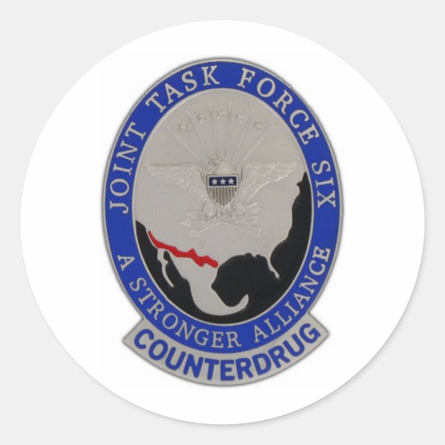 JOINT TASK FORCE 6 CLASSIC ROUND STICKER (Front)