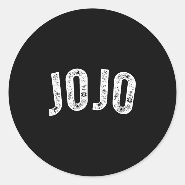 Jojo  classic round sticker (Front)