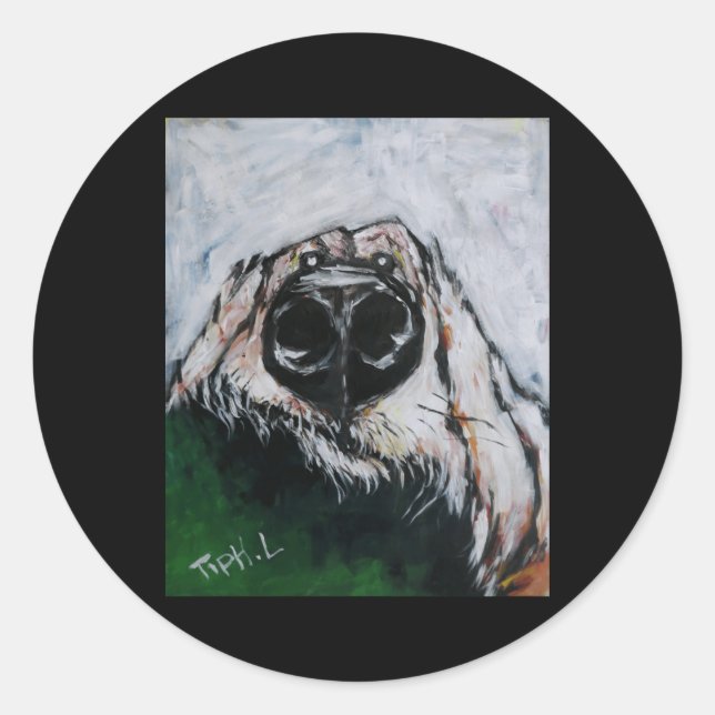 Jojo The Dog  Classic Round Sticker (Front)