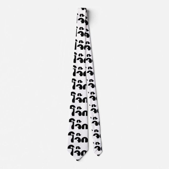 Jok (Thai Rice Porridge / Congee) Pun Wordplay Tie (Front)