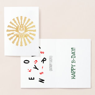 Joke about entropy (i.e. ageing) - entropy sucks! foil card