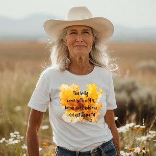 Joke About Your Own Body on Abstract Background T-Shirt