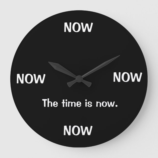 Joke Clocks The Time Is Now Joke Clock (Front)