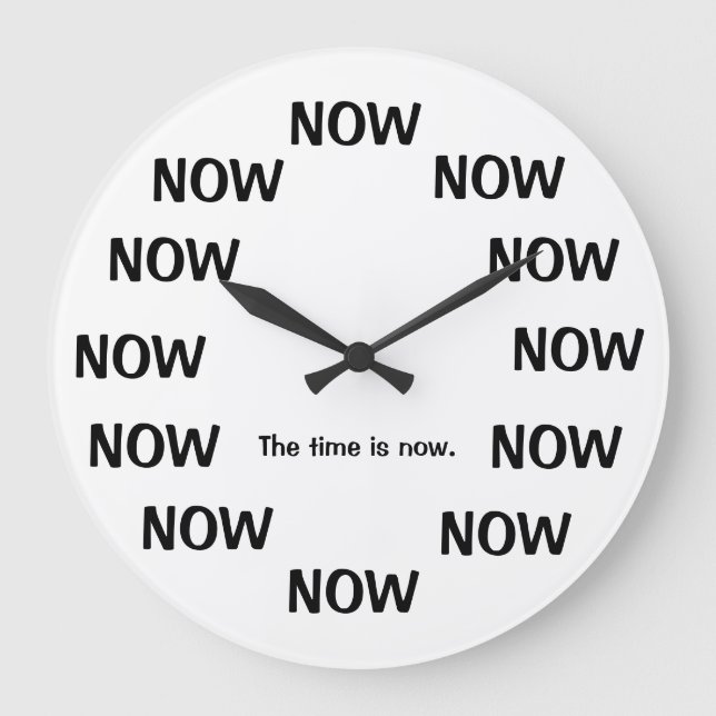 Joke Clocks The Time Is Now Joke Clock (Front)