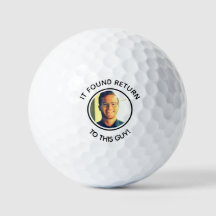 joke funny Custom dad photo golf ball 