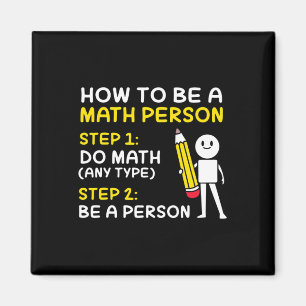 Joke How To Be A Math Person Happy 100 Days Of Sch Magnet