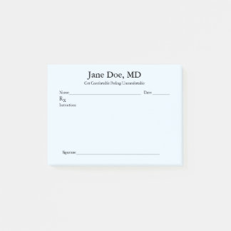 Joke prescription - 4" x 3" Post It notes Blue